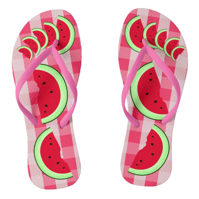 Watermelon Picnic Fruchtsommer Flip Flops (Fußbett)
