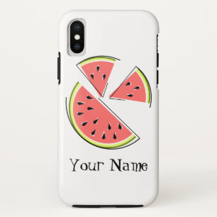 Watermelon Pieces 'Name' iPhone Case