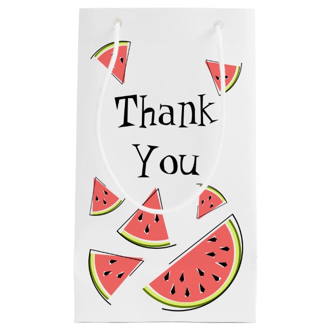 Watermelon Pieces Vielen Dank Kleine Geschenktüte (Vorderseite)