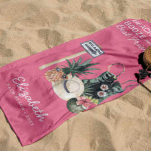 Watermelon Pink Sorbet   Tropischer Sommerstrand Strandtuch