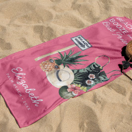 Watermelon Pink Sorbet | Tropischer Sommerstrand Strandtuch