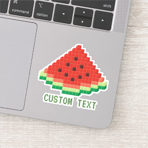 Watermelon Pixel Art Aufkleber