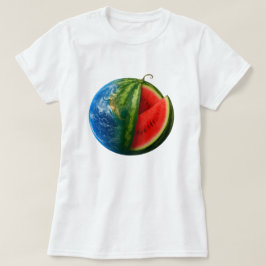 Watermelon Planet Erde T-Shirt