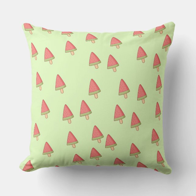 Watermelon Pop Furry Pillow Kissen (Vorderseite)