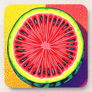 Watermelon Pop Kunst, Dichtung und Musik Getränkeuntersetzer