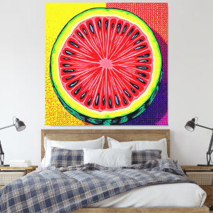 Watermelon Pop Kunst, Dichtung und Musik Leinwanddruck