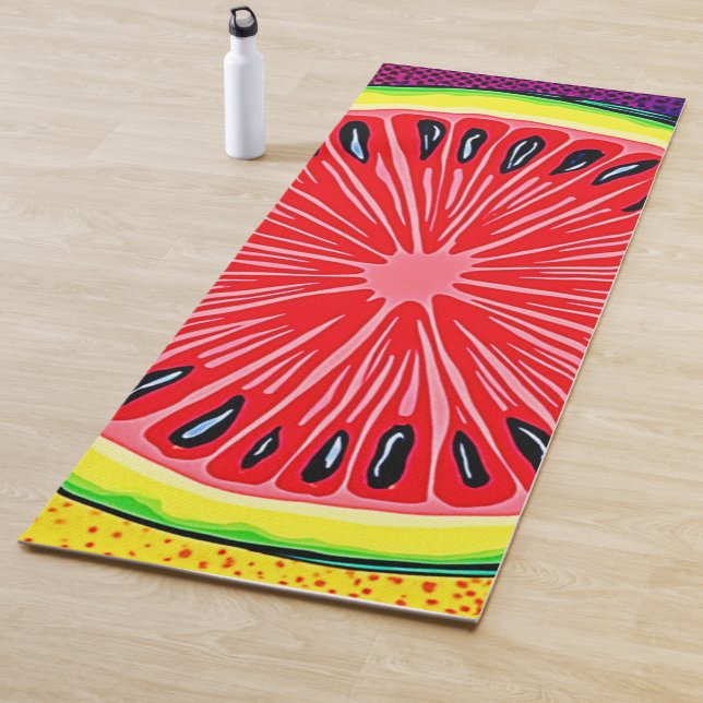 Watermelon Pop Kunst, Dichtung und Musik Yogamatte (Beispiel)