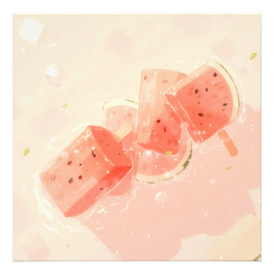 Watermelon Popsicle Fotodruck