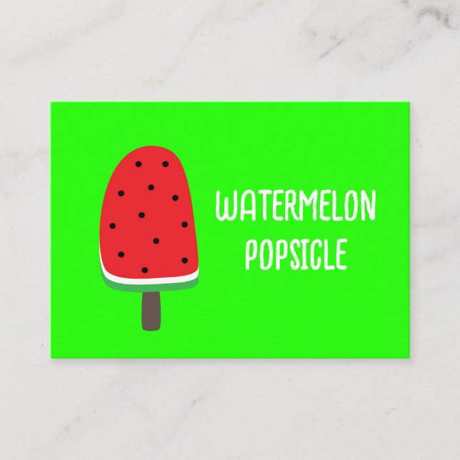Watermelon Popsicle Visitenkarte (Vorderseite)
