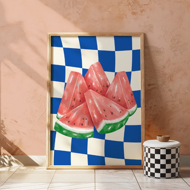 Watermelon Retro Kunst, Dichtung und Musik Poster (Von Creator hochgeladen)