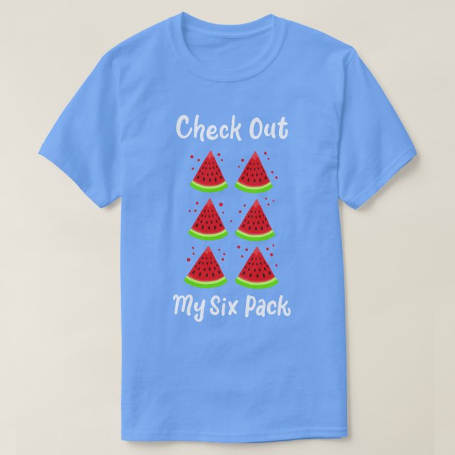 Watermelon Six Pack Workout T-Shirt (Design vorne)