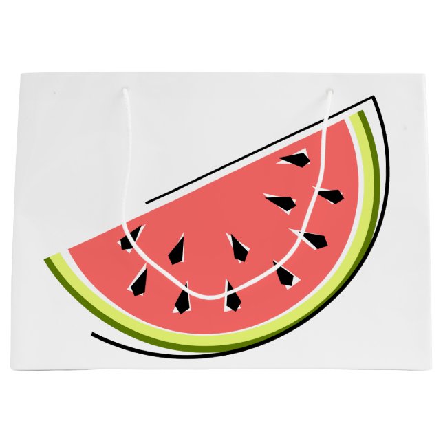 Watermelon Slice Große Geschenktüte (Vorderseite)