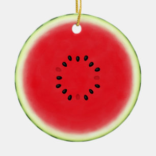 Watermelon Slice Keramik Ornament