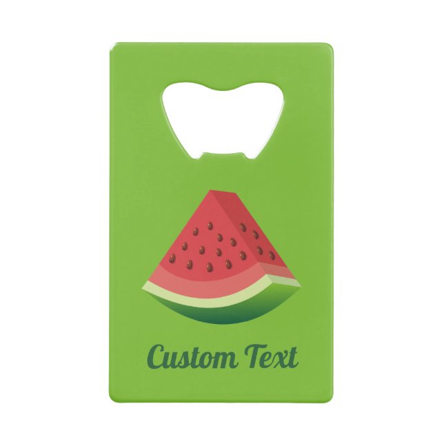 Watermelon Slice Kreditkarte Flasche Öffnung Geldbeutel Flaschenöffner (Vorderseite)