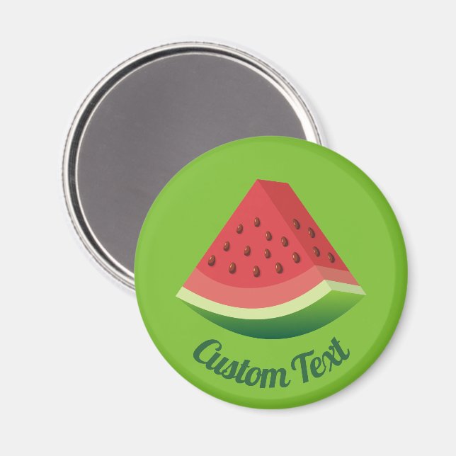 Watermelon Slice Magnet (Vorderseite/Rückseite)