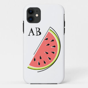 Watermelon Slice 'Monogram' iPhone Case