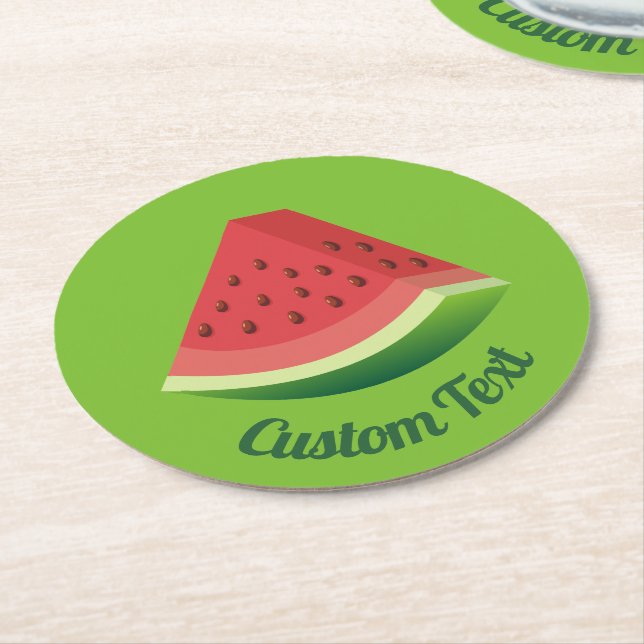 Watermelon Slice Paper Untersetzer (Angewinkelt)