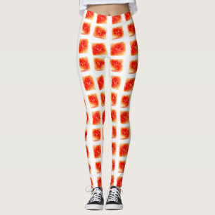 Watermelon Slice Pattern - Seamless Summer Fruit o Leggings