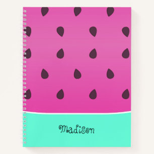 Watermelon Slice Personalisiertes SpiralNotebook Notizbuch