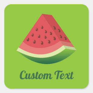 Watermelon Slice Quadratischer Aufkleber
