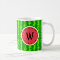 Watermelon Slice Sommer Frucht mit Rind Monogram