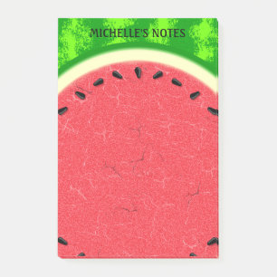 Watermelon Slice Sommer Früchte mit Rind Post-it Klebezettel