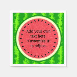 Watermelon Slice Sommer Obst Personalisiert Serviette