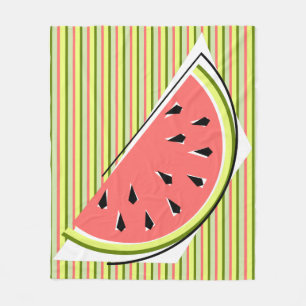 Watermelon Slice Stripe Classic Fleecedecke