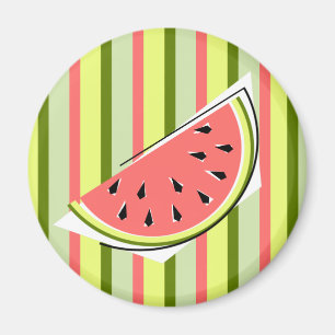 Watermelon Slice Stripe Classic Magnet
