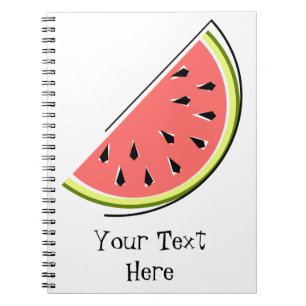 Watermelon Slice Text Notizblock