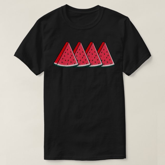 Watermelon Slices Melon Summer Vacation Fru T-Shirt (Design vorne)