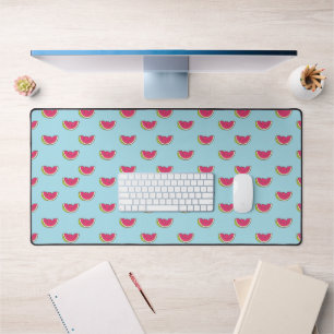 Watermelon Slices on Teal Pattern