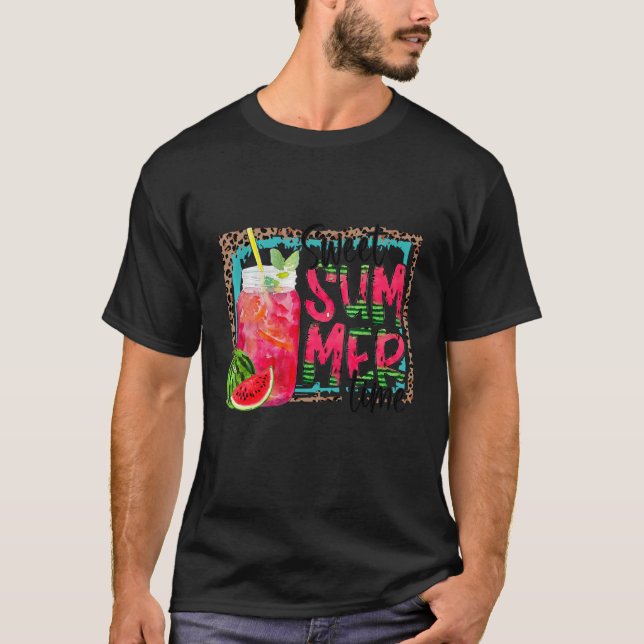 Watermelon Sommer Melon Juice Summer mit Watermel T-Shirt (Vorderseite)