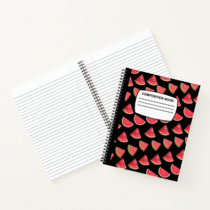 Watermelon Spiralkomposition Notebook Notizbuch