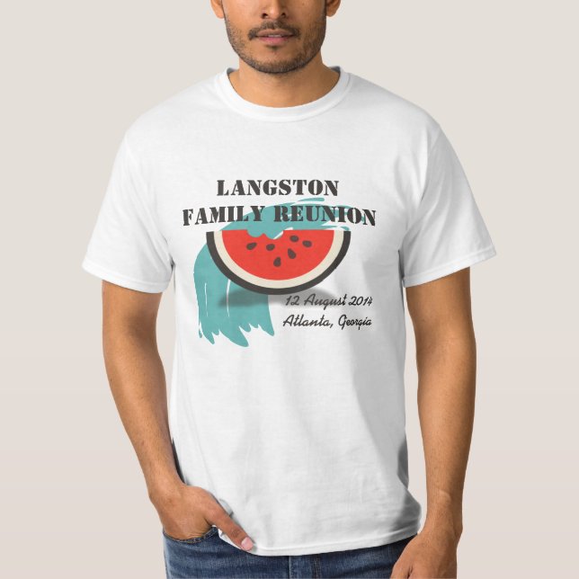 Watermelon Splash Family Wiedersehen Custom T - Sh T-Shirt (Vorderseite)