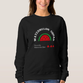 Watermelon Squad Summer Tropical Melon Sweatshirt
