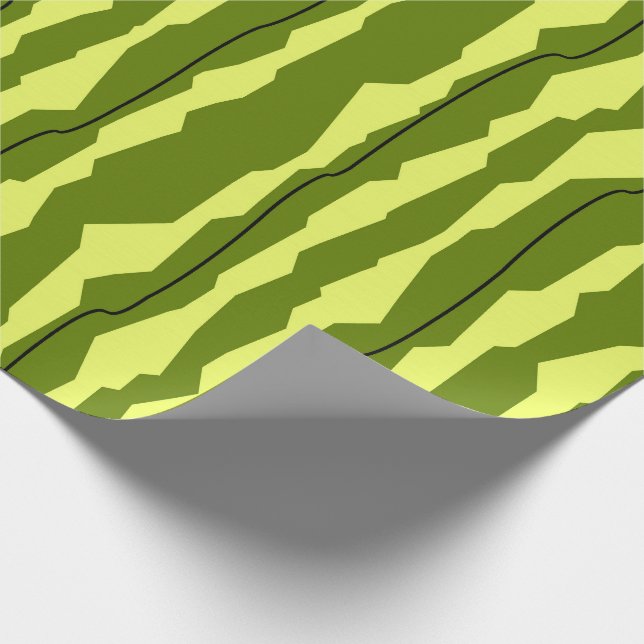 Watermelon Streifenpapier Geschenkpapier (Ecke)