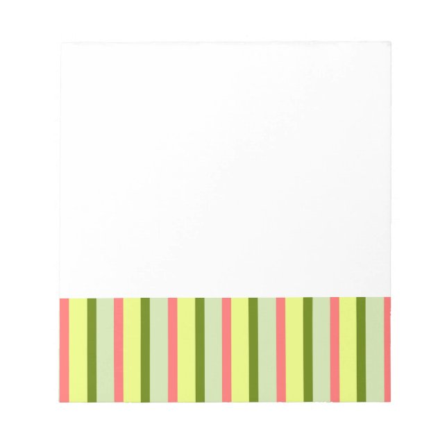 Watermelon Stripe Classic Notizblock (Vorderseite)