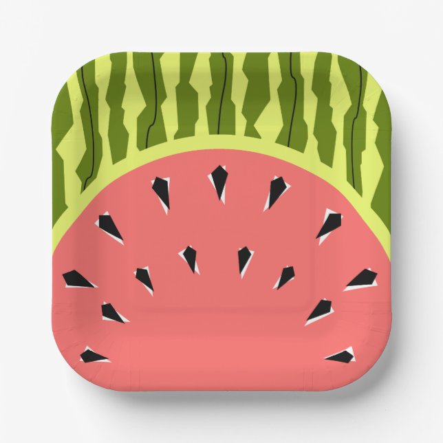 Watermelon Stripe Pink Teller (Vorderseite)