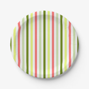 Watermelon Stripe Thin Paper Tellers Pappteller
