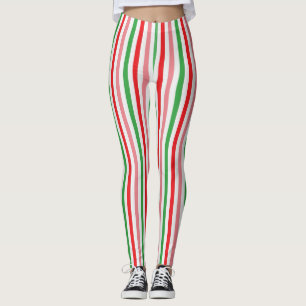 Watermelon Summer Colorful Stripes Pattern-56205 Leggings