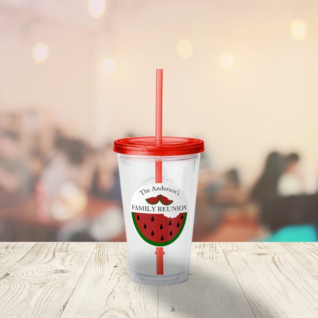 Watermelon Summer Family Wiedersehen Acryltrinkbecher (Von Creator hochgeladen)