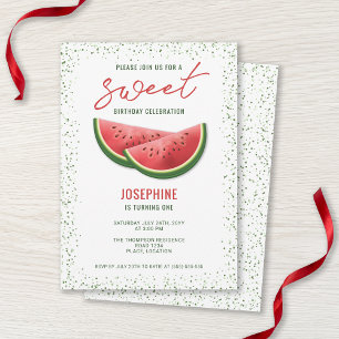 Watermelon Summer Fruit Slices Sweet Geburtstag Einladung