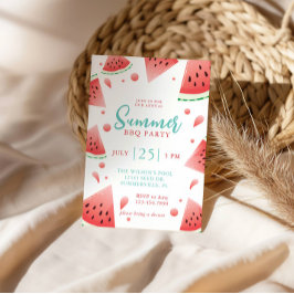 Watermelon Summer GRILLEN Backyard Party Einladung