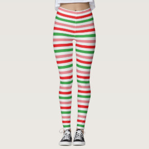 Watermelon Summer Stripes Digitales Papier Leggings