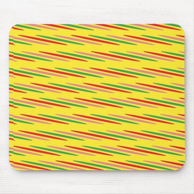 Watermelon Summer Stripes Pattern-56204 Mousepad (Vorne)