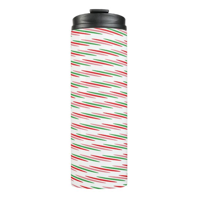 Watermelon Summer Stripes Pattern-56204 Thermosbecher (Vorderseite)