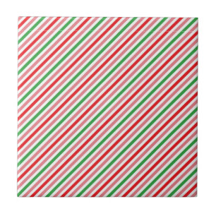 Watermelon Summer Stripes Pattern-56206 Fliese