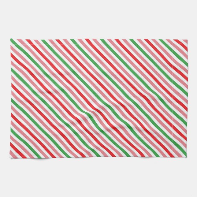 Watermelon Summer Stripes Pattern-56206 Geschirrtuch (Horizontal)