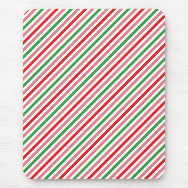 Watermelon Summer Stripes Pattern-56206 Mousepad (Vorne)